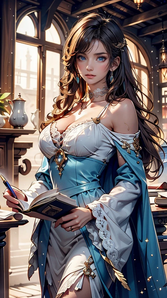 ((software)), (1.woman, alone), 8k, ((table top)), (((highest quality))), ((Super detailedな)), ((((realistic)))), Photoreal:1.37, (超realistic), (enlightenment), (High resolution), (very detailed), (The best enlightenmentns), (Super detailed), (wall), (detailed face), (beautiful expression), ((詳細 highest qualityのスキン:1.2)), ((damp skin)), ((reddish blush)), (Super detailedな背景, detailed background), absurd solution, near and far law, Beautiful ultra-thin portrait of the Virgin Mary, white costume with blue details, ((divinity)), whole body, Biblical, Written by Abbot Fuller Graves, Bartolomé Esteban Murillo, JC Leyendecker, Craig Mullins, peter paul rubens, (caravaggio), art station trends, concept art, fantasy art, oil, surrealism, Hyperrealistic, brush brush, digital art, style, watercolor painting