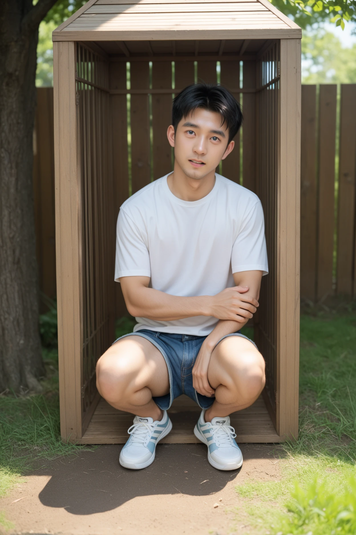 Very Sad boy sitting alone