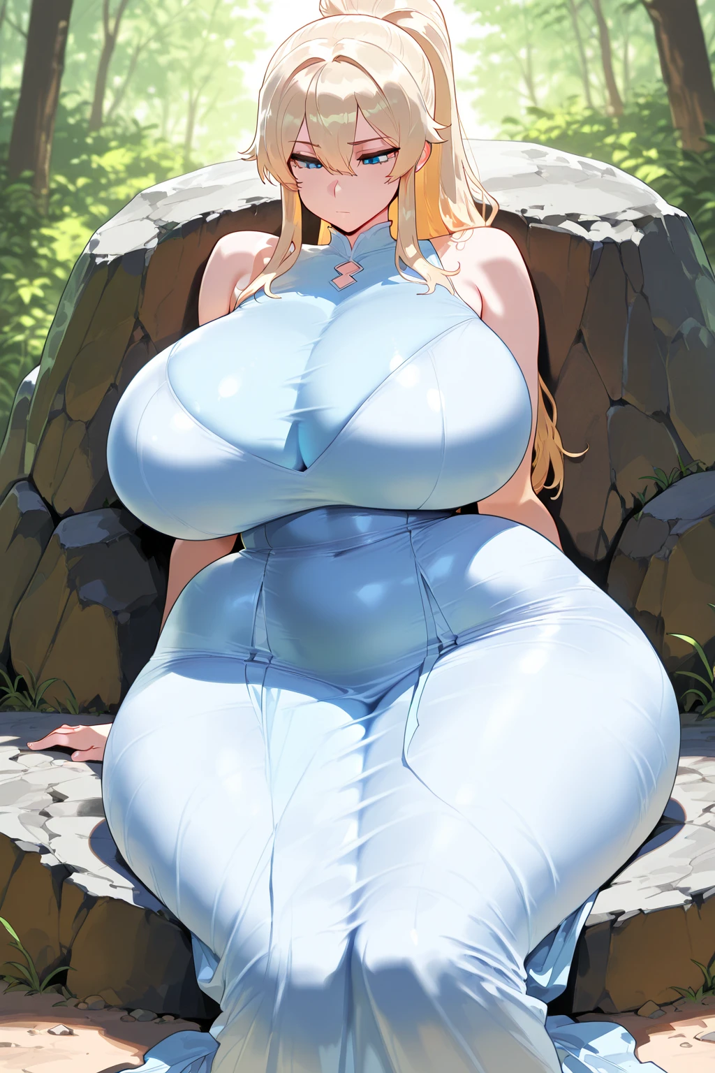 Nami，One Piece，（Smirk，open mouth），blush，sitting in water throne，tmasterpiece，Huge stacked breasts，The kinky is exposed ，（Surreal breasttremely full breasts）），（（Super large）），Big breasts Thin waist，（（（Extremely large breasts））），seductiv，High detail，hyper qualit，high resolution，8K，8k smooth，(reality: 1.2)，(Highly realistic，Ultra-realistic，photograph realistic)，(Realism: 1.2)，Solo，(Perfect feminine curveig breasts:2)，(Huge breasts:2)，(gigantic cleavage breasts:2)，(Large breasts:2)，(Bare tits:1.4)，(chiseled abs : 1.1)，Nice strong legs，，(Curvy:1.1)，Narrow waist，(gigantic hip:1)，(Thick thighs:1)，(Thick legs:1)，Muscular，(body builder:2)