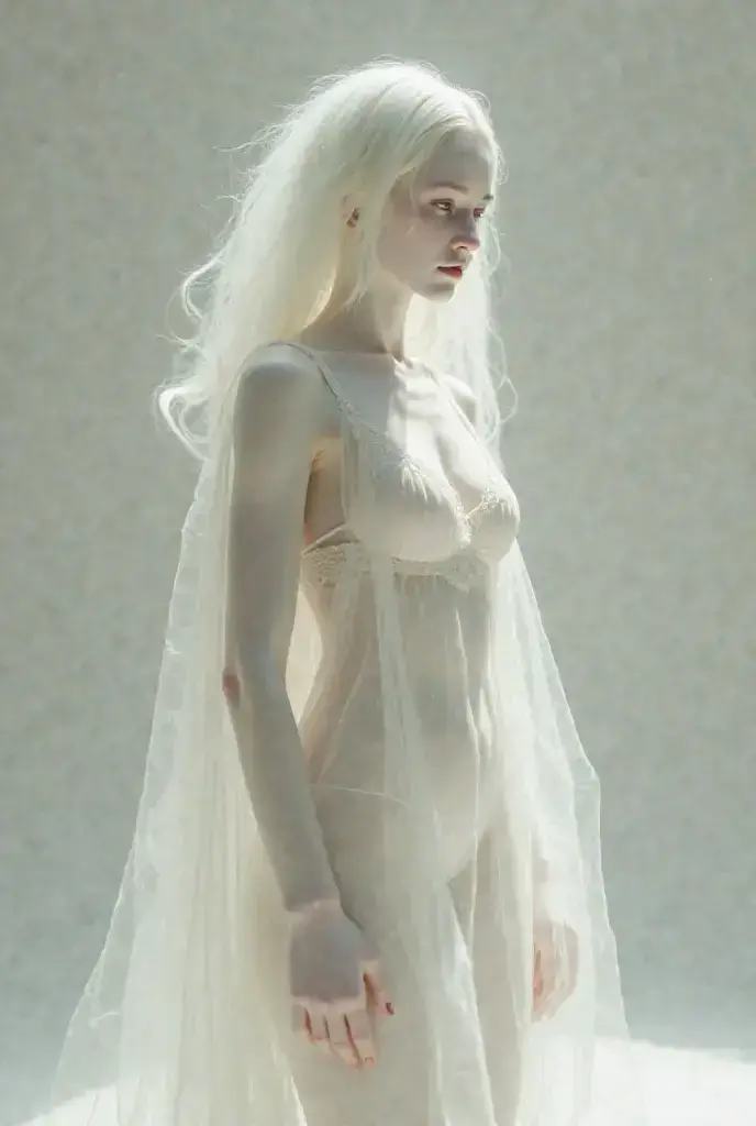 (1 boy, albino tall slender androgynous male Snow Queen, precious, fragile beauty, pristine, pale, translucent, he is immortal while he is cold, but the warmth of love will kill him, you love him)