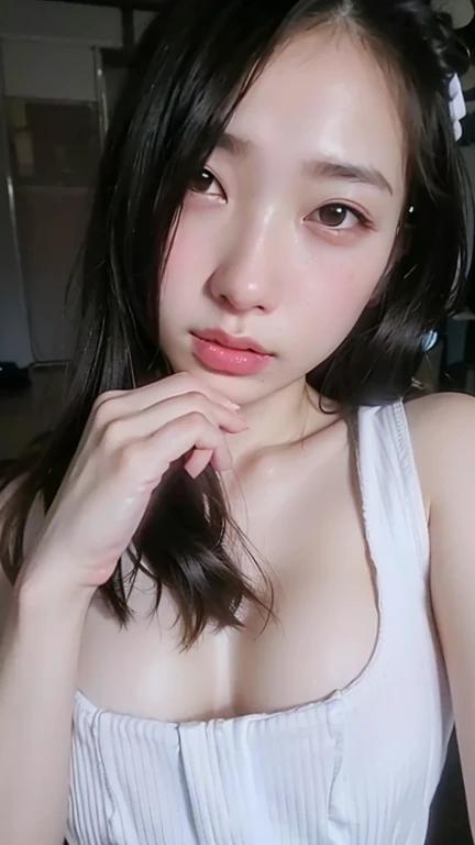 araffe asian woman in a black dress posing for a picture, Hermosa joven coreana, Hermosa modelo china, Chica coreana, Hermosa mujer surcoreana, Joven y adorable rostro coreano, Hermosa joven coreana, beautiful asian girl, Wan adorable cara coreana, 8k selfie photograph, young cute wan asian face, Tendencias en CGVeStation, Capturado con Canon EOS R 6