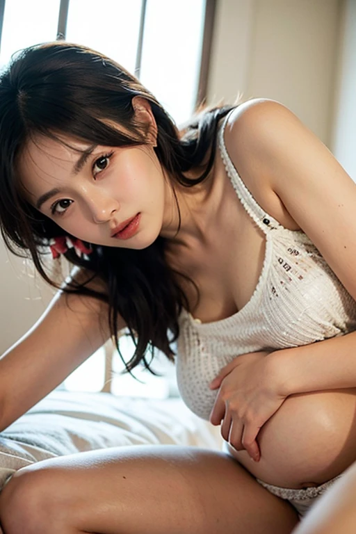 8K、High definition、Ultra Detail、Photorealistic、Realistic and accurate depiction、Realistic and accurate human anatomy、High resolution、Highest quality、Beautiful Japanese woman in golf wear, Detailed body, Live Action、beautiful girl golfer、cute、clear、The ultimate beautiful girl、Perfect Body Shape、Beautiful breasts、、Perfect Skin、Charm、Active、Black Hair、Japanese female professional golfers、cuteゴルフウェア