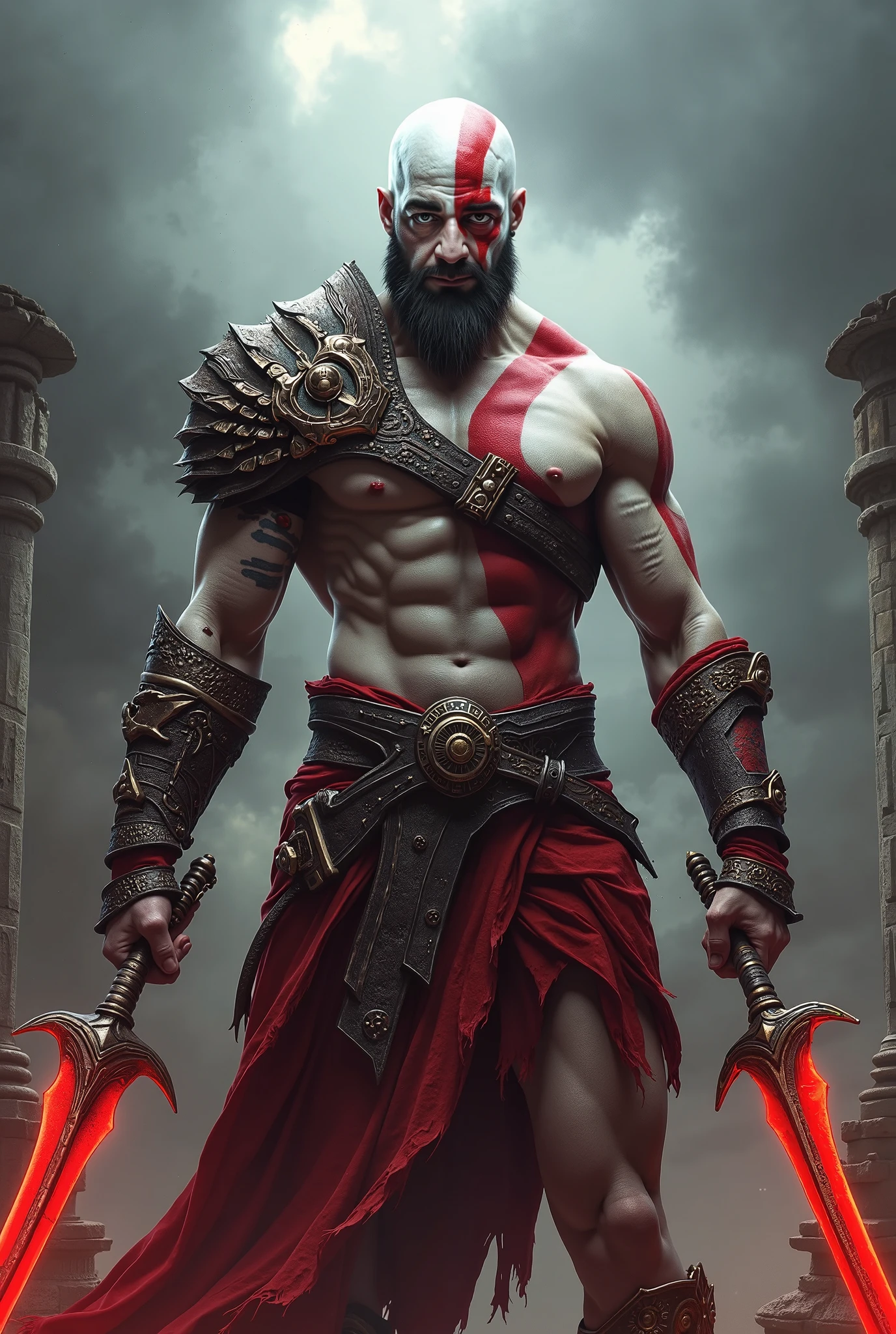 cover of the game God of War 2 for Playstation 2 where the main character wears the BAHIA team shirt
