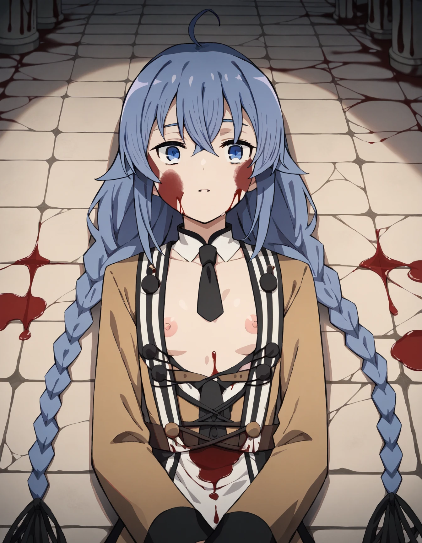 Score 9, Score 8 up, Score 7 up, The rating is questionable,
Detailed Background, Shiny skin,
Cure Marine, 
gag,Sitting on a chair with her chest tied(Hands behind back),Lying down,Struggling,Sailor suit