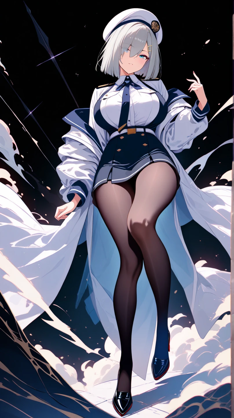 1girl,realistic,short hair,gigantic breast, uniform,sailor suit,extremely detailed eyes and face,longeyelashes,beautiful detailed lips,masterpiece,full body,blue background