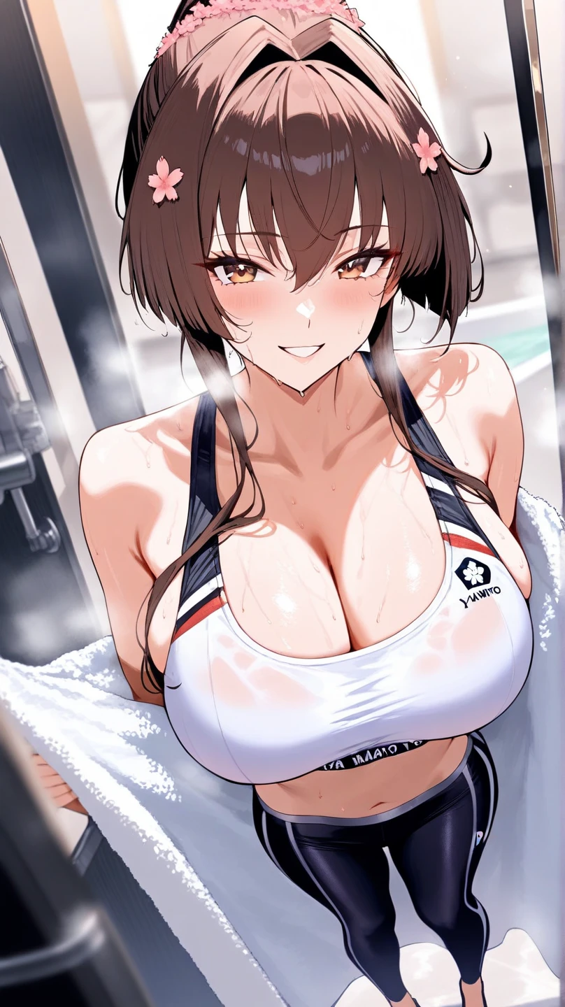 score_9, score_8_up, score_7_up, score_6_up, score_5_up, score_4_up, source_anime
, 1girl, Dehya (genshin_impact), genshin_impact, big breasts, collarbone, breasts focus, floox style, \\\\\ jacket,, open clothes, dark red jacket, dark red track suit,, sportswear, standing, track jacket, dark red track pants, track suit, \\\\\ steam, steaming body, sweat,, rating_explicit, high resolution, deep breath, head out of frame, grey background, solo, openwork bra, dusky blonde-accented dark brown hair.