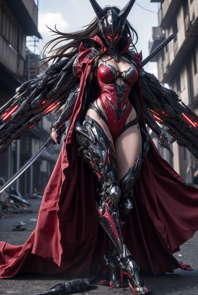 A BEAUTY GIRL WITH BLACK HAIR, ((1girl)),(HYPER-REALISTIC:1.5), (PHOENIX GOLD HELM:1), (EXPOSE HUGE FAKE BREAST:1.5), ((CLEAVAGE:1.5)), (MUSCLE ABS:1.5), (MECHA GUARD ARMS:1.5), (RED SHINY FUTURISTIC MECHA CROP TOP, BLACK MECHA SKINTIGHT MECHA LEGGINGS, WHITE MECHA GUARD ARMOR LEGS:1.5), (MUSCULAR BODY,WET OIL BREAST,SEXY LONG LEGS:1.3), (LOOKING AT VIEWER:1.3), (FEMALE FOCUS:1), (STANDING POSING IN HALLROOM OF FUTURISTIC SPACE STATION:1), (BRIGHT LIGHT WHITE_ROOM:1.3), HYPER TEXTURE, (4X MSAA), ((UNREAL ENGINE 5 RENDER)), PHYSICALLY-BASED RENDERING, ULTRA HIGHT DEFINITION, 16K, 1080P.