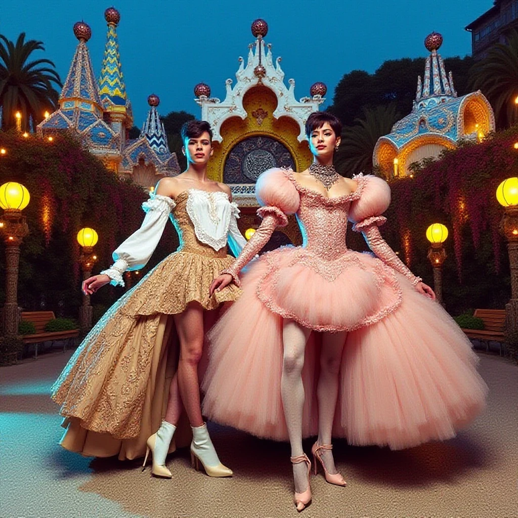 ariana grande, bijoux fantaisie, au carnaval dans la ville la nuit, forte ambiance de carnaval nocturne, forte ambiance de carnaval, tir de cow-boy, mi-plan, image centrée, oeil sur la caméra, costume de coureur de première ligne, Tenue de cirque, tenue de carnaval, couleur de carnaval, des choix de mode inhabituels