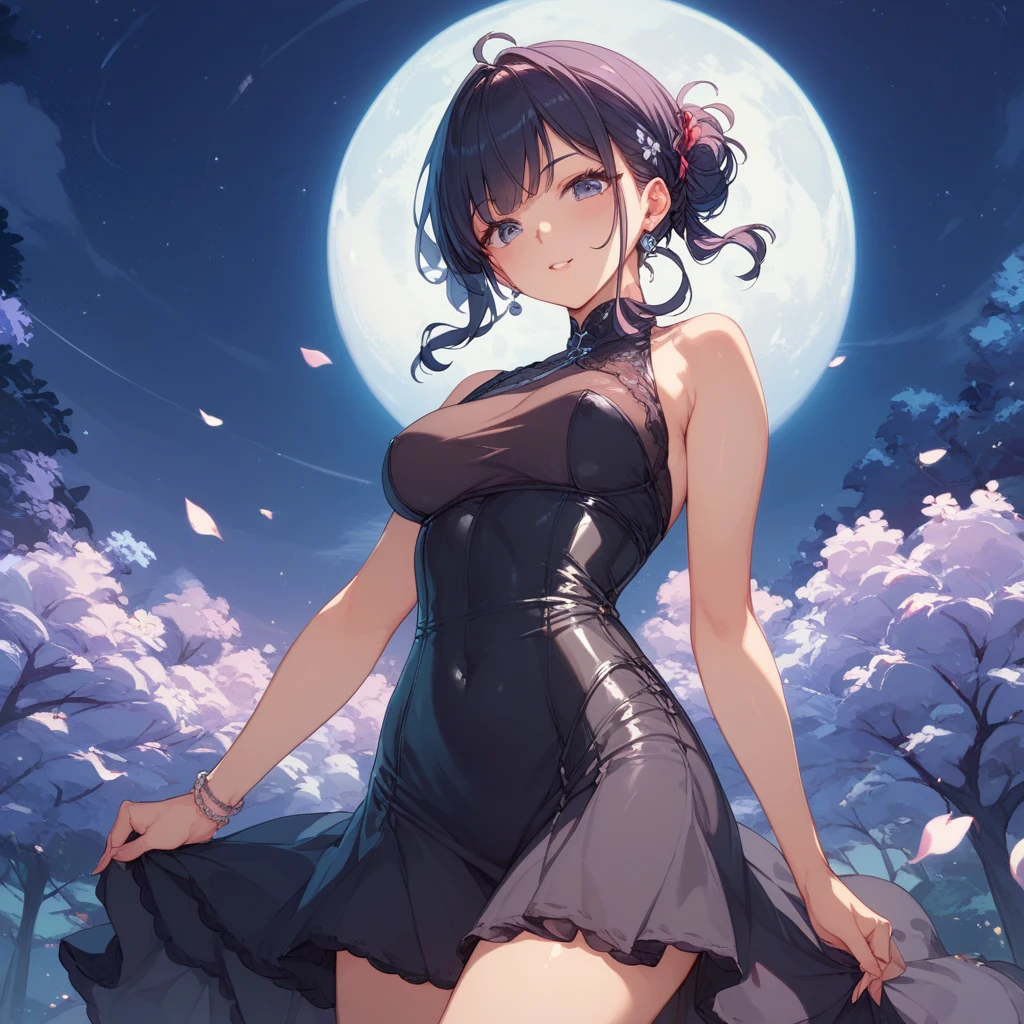 masterpiece, highest quality, Illustrations for novels, High resolution, 18+ Adult content, Sensual, Intimate, Emotional, Passionate, romantic, sweet, Adorable, Innocent, Pure, Fascinating, Fascinating, attractive, Mysterious, Fascinating, Fascinating, Immersive, Fascinating, dream-like, Surreal, Imaginative, Whimsical, artistic, Avant-garde, timeless, elegant, Sophisticated, chic, Sophisticated, ((Cowboy Shot)),(((A woman camping under a starry sky)).