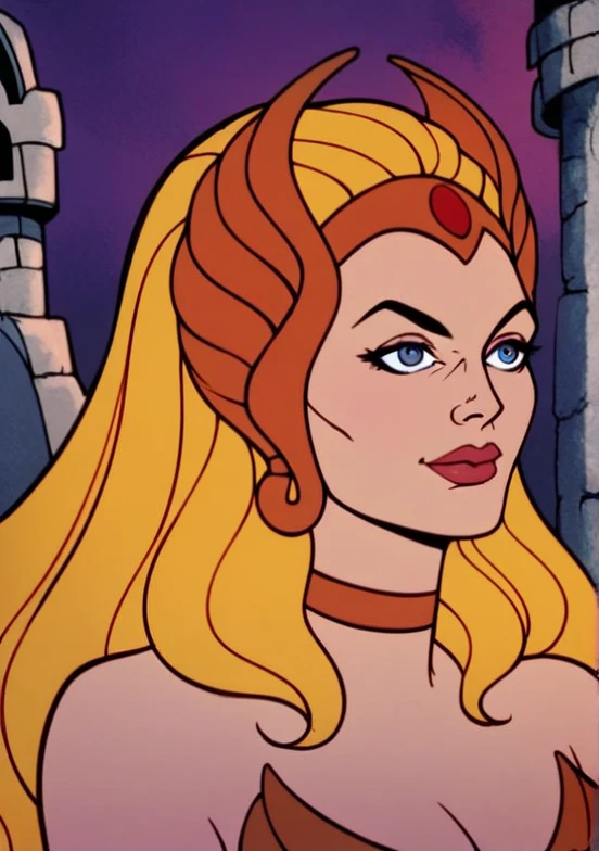 (filmation motu style), ((Teela, Sorceress of Castle Grayskull)), <beautiful face> medium shot, extremely detailed, intricate, ((clear_focus)), ((sharp_focus)), perfect_face, very deep eyes, ((round pupils)), eyelashes, (small eyes), full pouty lips,
90's style, <moe-bius> frank franzetta
best quality, absurdres