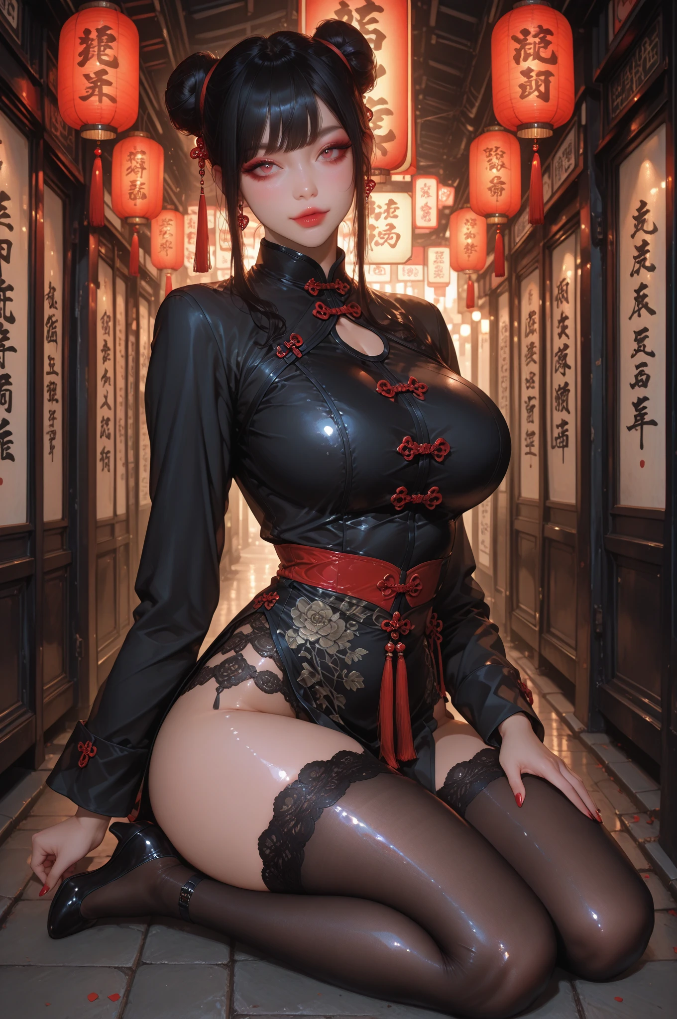 ((((Best Quality, 8K, 32K, masterpiece, 1.2)))),{{solo}},nsfw,{{{Artist: Michiking's style}}},((perfect beautiful face:1.2)), in love hotel, wearing night dress, netorare, netorare face, spreading pussy with fingers, embarrassed, high quality of vagina, vivid pussy,((a lot of public hairs:1.1)),