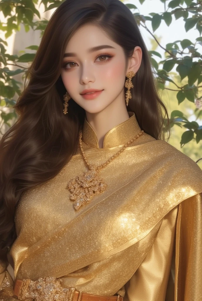 1 27-year-old girl, 1 zodiac goddess from the future, 12 zodiac goddess pink purple, 12 zodiac goddess ao dai thin sexy yellow deep slit chest, 12 zodiac ao dai many details black lace deep slit chest, goddess mythology 12 zodiac from the future, zodiac , luxury glittering zodiac style, dark and mysterious version, zodiac crown, red lipstick, thin and pretty lips, don't smile, keep your mouth shut, character created by karol bak and pino daeni, intricate details, detailed background, extremely detailed, light magic, one person woman, perfect face, clear face, look at the face of the goddess of the zodiac, Blums boods, Big and round breasts, long hair with flat bangs, beautiful detailed face and well-proportioned eyes, (yellow eyes: 1.8), big round eyes and very beautiful and meticulous makeup, visionary, wearing a long silk shirt, mysterious makeup, flat bangs and dyed light blonde, the upper half of the body is a goddess the zodiac sign on the body, arms hanging down, Real and vivid images, (the stars that make up the zodiac: 1.7), (the zodiac sign in the sky background and the broken gate of space and time, texture: 1.8), fiction art, RAW photo, hanfu photo, best photo, highest resolution, best quality, best photo quality, 8k quality, 8k extreme, super realistic, most realistic photo, 12 zodiac goddess portrait art, 1 symbol of 12 zodiac behind, single goddess portrait 1 zodiac sign, Most realistic color scheme, best photo color, masterpiece , hair decoration, necklace, jewelry, Pretty face, upper body, tyndall effect, photo realistic, dark studio, border light, bright two tones, (high detail skin: 1.2), 8k uhd, dslr, soft light, high quality, volumetric light, realistic, snapshot, high resolution, 4k quality, 8k, bokeh, Smooth and sharp, 10x pixel increments , Female sexy zodiac goddess, sexy zodiac goddess,