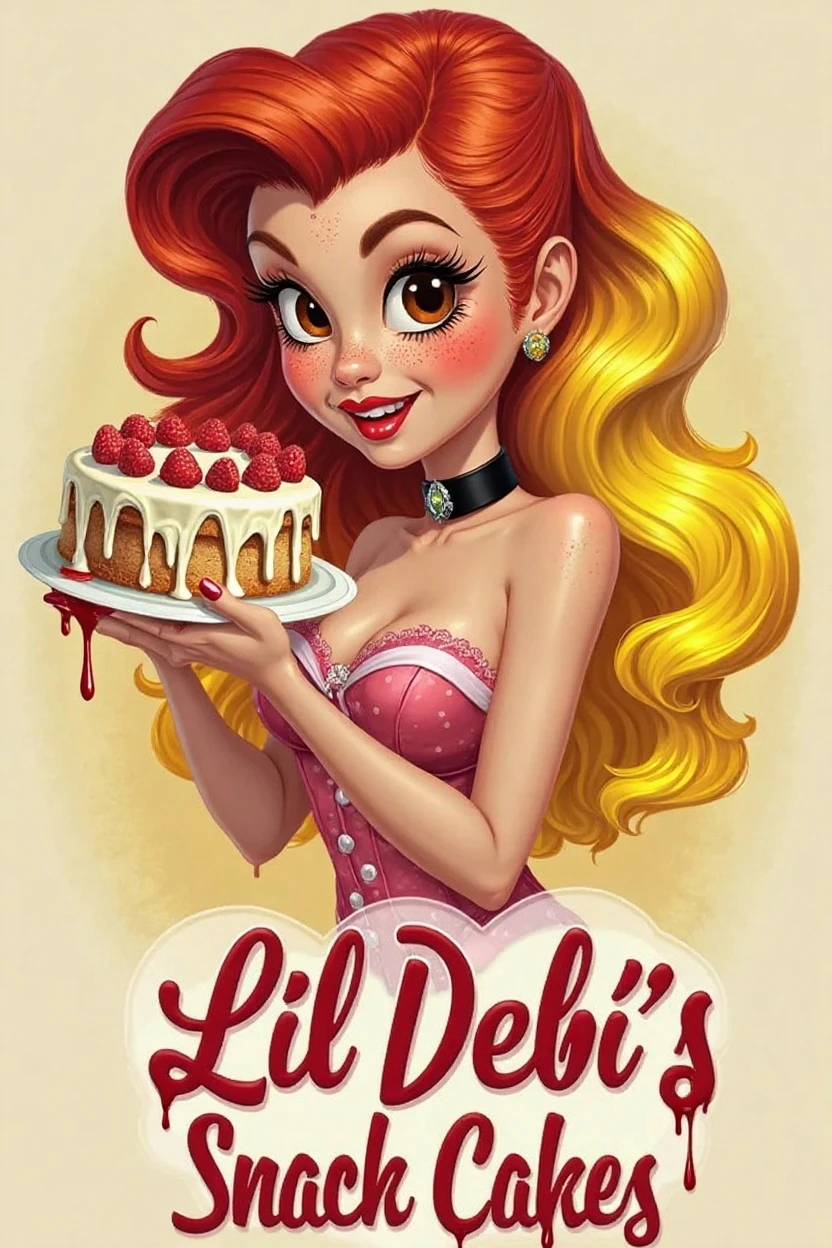A close-up of a woman, lying on a ball and wearing a pink dress, Attach model, Attach art, girl Attach, Attach, Attach girl, Attach pose, retro Attach model, Attach body, Attach girl, comic Attach style, Attach, in the style of digital illustration, Pin-up Girl, Attach poster girl, Attach style, Attach