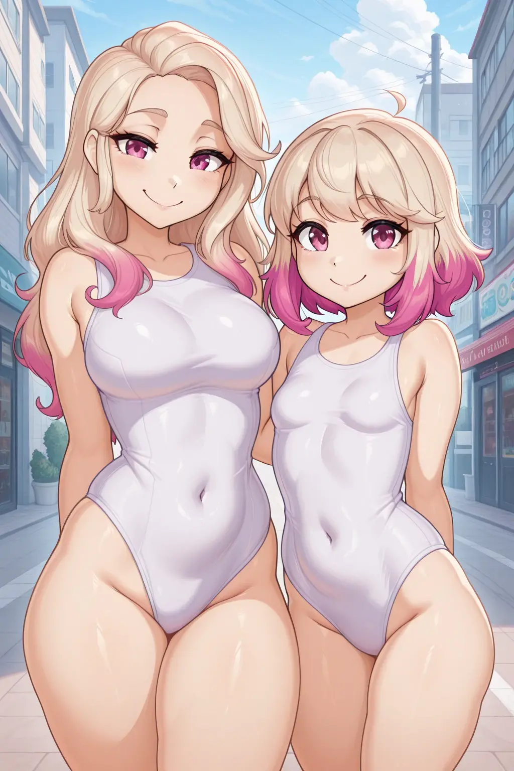 (in Flat Colors ), (keep the pose), (sexy body)