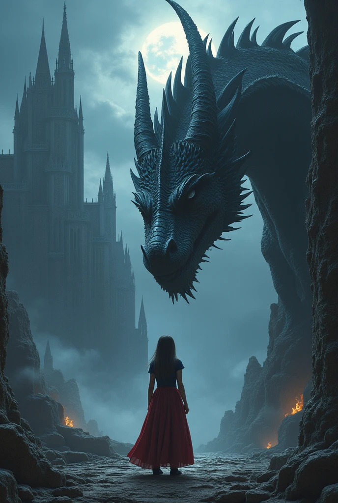 A large dragon with many spikes and sparkling scales all over its body flew up to the highest tower of the castle.. Soon, Behind the Walls, noise was heard from the flapping of its huge wings and gusts of heat. "That evil dragon again", - thought the princess and pulled the hem of her dress.. "Only his fucking was no longer there. sucks", - she said gritting her teeth and resolutely went out onto the small balcony of her tower.. The same tower, in which she was imprisoned indefinitely, And shebeen there since then, as soon as the nannies first noticed, that the nipples of the young princess began to swell excitingly, filling my chest with unknown desires, and barely noticeable red hairs began to appear above the pussy, her consciousness is even more disturbing.