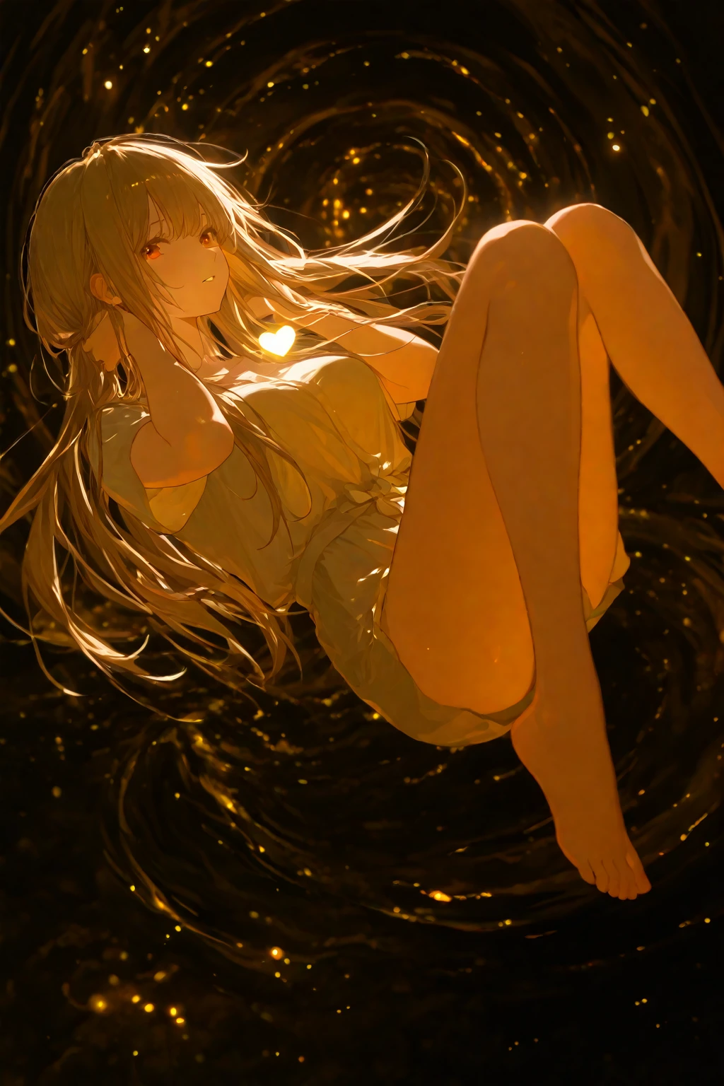 top-quality, tmasterpiece, 超A high resolution, (真实感: 1.4), ((Sit down and spread your legs))、RAW photogr, 1 Skinny Japanese woman、Naked , 25-years old, Pixiehair, Skin glow, Wet body, dramatic lights，full body Esbian、