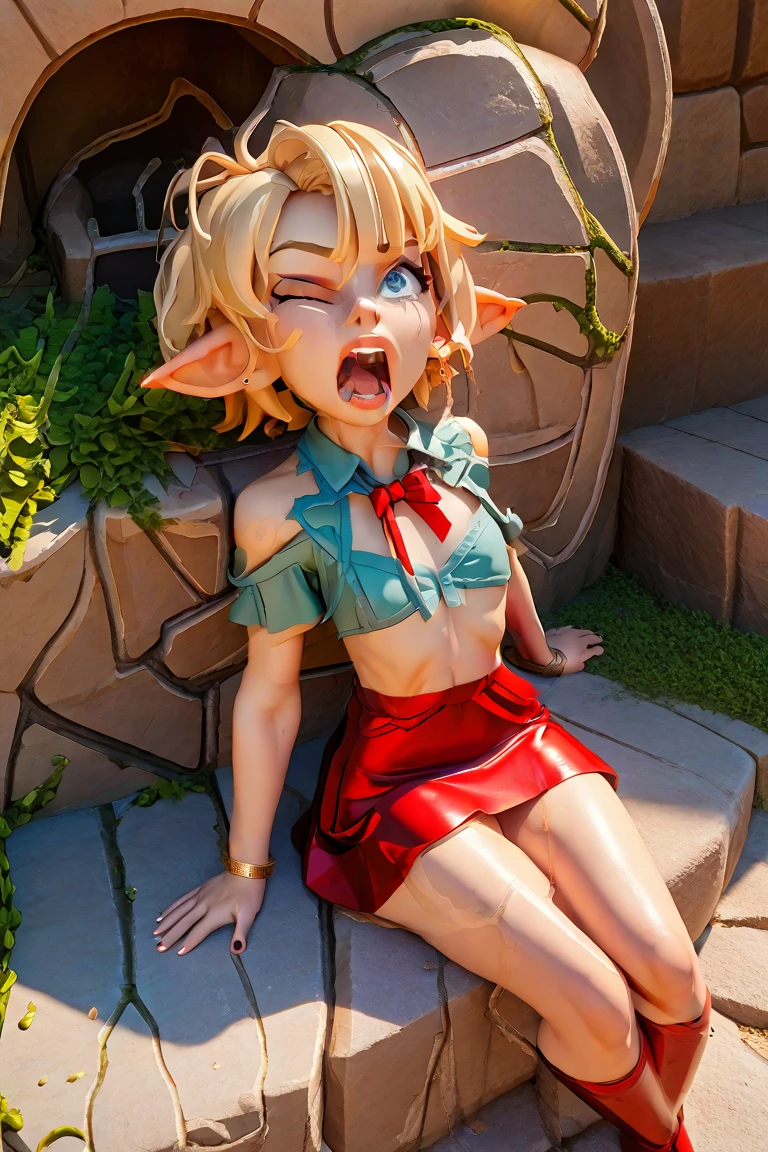 Small ,naked ,Muscular girls with muscular thighs a pixie haircut and small tits,  happy  face, covered in cum, on a leash, having sex with a man