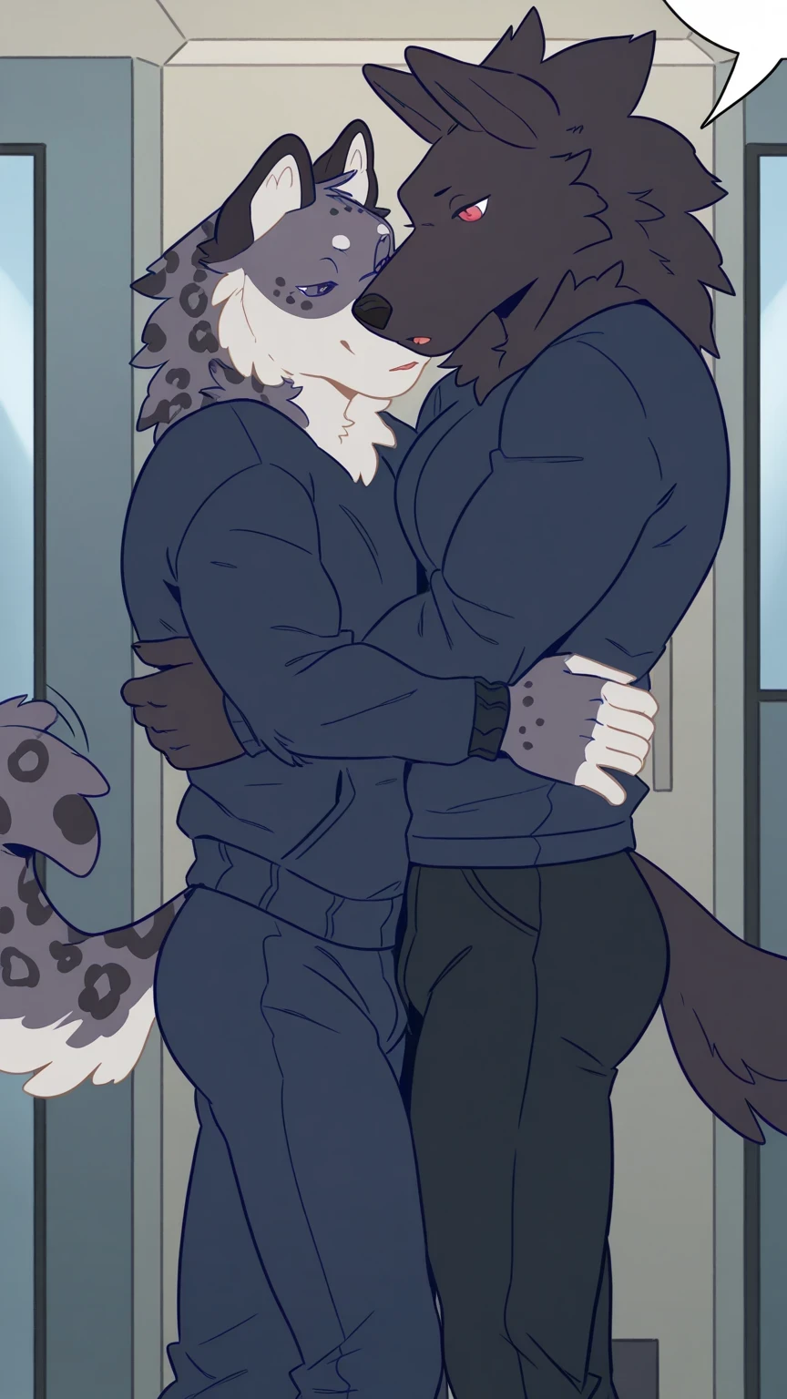 (by dacad and zackary911 and braeburned and photonoko and dimwitdog and seibear and vksuika and marblesoda and fluff-kevlar and chunie and juiceps), ((blaidd\(elden ring))), young wolf, anthro, (black and grey fur), (red penetrating eyes), beautifull body, loincloth, (big black penis), big balls, (vaginal), (sex), (milf), (mature mom:1.8), (cum leaking), anal penetration, (erotic pose:1.7), (motion lines:1.6), (heavy breathing), (tongue out), (young blaid fucking a mature female wolf mom:1.7), (young male on mom female), (wild sex:1.8), (raised legs), (grabbing both legs), holding, (against wall:1.6), (pleasure:1.7)