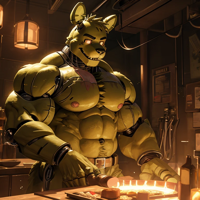 ((by chunie by catsudon by retros, by zoroj)), (by taran fiddler:1, by kihu), masterpiece,, detailed fur, portrait, looking at viewer, (detailed pixar eyes:1.2), detailed eyes, source_furry, rating_explicit, masterpiece, bara, 8K, 4K, Beautiful images, masterpiece, Super high quality, masterpiece, score_9, score_8_up, score_7_up, 1boy, bara, solo, male focus, muscular, dad bod, mature male, anthro, (((Springtrap))), green fur, bored expression, FNAF_3, gay, sex, anal, anal penetration, anthro, anthro penetrated, anus, backsack, balls, bent over, body part in ass, body part in mouth, bouncing balls, bouncing butt, butt, doggystyle, duo, erection, fellatio, first person view, from behind position, genitals, human on anthro, human penetrating, human penetrating anthro, interspecies, male, male/male, male anthro, male human, male on anthro, male on human, male penetrated, male penetrating, male penetrating male, moan, multiple angles, oral, oral penetration, penetration, penile, penile penetration, (penis in anus), penis in mouth, sex, comic, multiple view, CyberRealistic_Negative, zoroj, voidlesky, springtrap, animatronic
