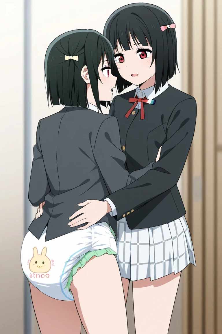 ((highest quality)), ((High resolution)), ((Super detailed))、flat chest、(finger details)、(Love juice overflowing from)、(Love juice overflowing from)、black hair、(Detailed genitals)、(Detailed genitals)、(blush)、(blush)、very cute、ponytail or twintails、anime、Thin pink pussy、(((Very embarrassed)))、(((Very embarrassed)))、(small body)、()、very short child、very short 、young body、young body、((show your back))、((show your back))、1 person、1 person、(Show your)、Standing and opening legs