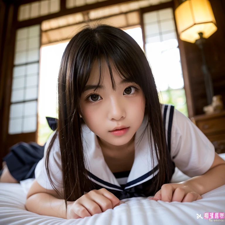 masutepiece、Best Quality、8K、Raw photo、absurderes、award winning portrait、Crying and shy look、Sloppily open your mouth、Idol face、Delicate girl、Digital SLR、Sophisticated、Thin arms、Professional Lighting、(Eyes and faces with detailed:1.0)、(8K、Raw photography、top-quality、​masterpiece:1.2)、(realisitic、Photorealsitic:1.37)、fullllbody、(((((((Bedroom at night)))))))、photon maping、Radio City、详细的脸、Detailed lips、detailedeyes、二重まぶた、(Colossal tits:1.5)、(((((((((School Uniforms)))))))))、(((a red choker)))、Perfect body、a wet body、shinny skin、Make eye contact with the camera、(((((((((((Inserting male genitalia into female genitalia)))))))))))、(((Pigtails hairstyle)))、(((((A dark-haired)))))、((((((Female genitalia are wet、Leakage of fluid from the female genitalia:1.3))))))、((((white liquid leaking from female genitals))))、(((((12-year-old elementary school student)))))