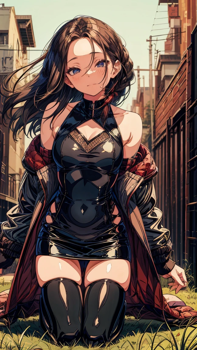 (masterpiece:1.2, Highest quality), (Realistic, photoRealistic:1.4), Beautiful illustrations, (Natural Side Lighting, Cinema Lighting), Looking at the audience, Upper Body, (Front view), 1 girl, Perfect Face, Symmetrical cute face, Glowing Skin, Baby Face, Long eyelashes, (Large Breasts), (Wide Hips),Beautiful Hair, Beautiful Face, Beautiful and beautiful eyes, Beautiful body, Beautiful breasts, Beautiful thighs, Beautiful legs, Beautiful fingers,(Beautiful views),(Cute Smile:1.2, Superior),Knee socks,Layered skirt,(Clothing Belt:1.5),((Sexy Bondage Cosplay:1.5)),Bikini Tops