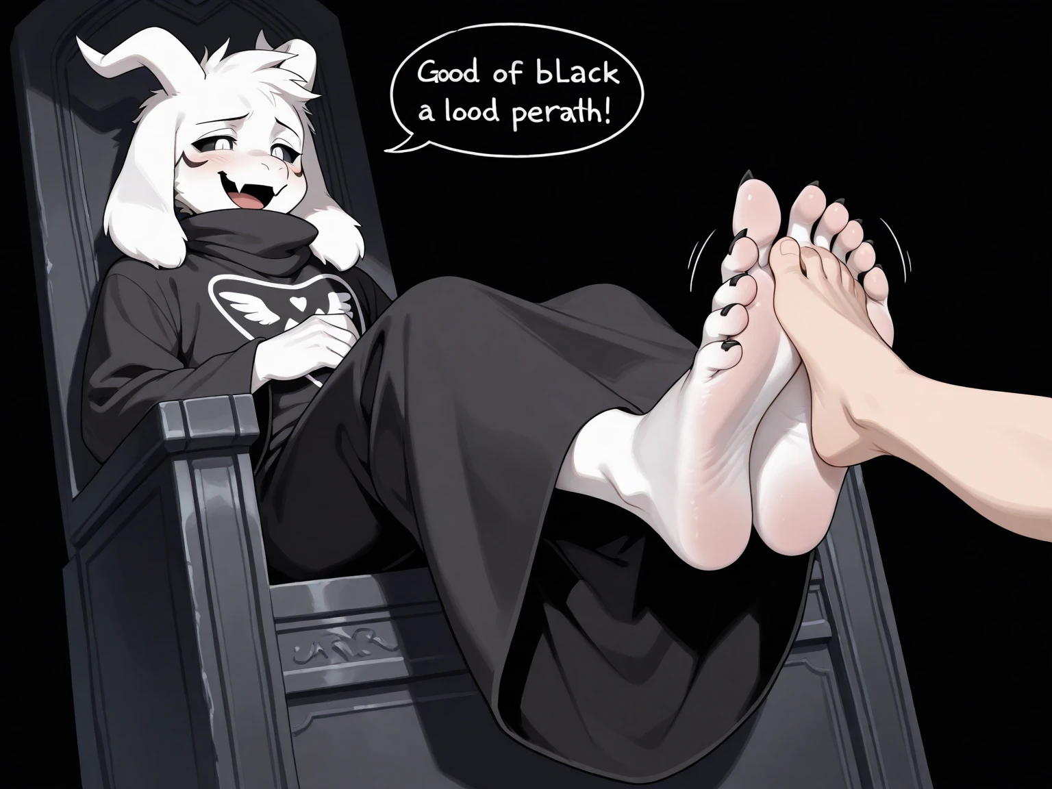 score_9,score_8_up,score_7_up,score_6_up,score_5_up, source_anime, source_furry, furry male, furry, tall, anthro, rat, anthro_rat, grey fur, red eyes, white hair, dreadlocks, ponytail, paw_sloe,sharp_toenails, long toenails, claws, barefoot, plantigrade, 5 toes, (standing and show foot,standing and toe-point,toe-point,from above,standing,foot focus,leg up,fish eye,standing on one leg), store storeroom, fitted black dress shirt, rolled up sleeves, fitted white jeans,steaming and sweat foot