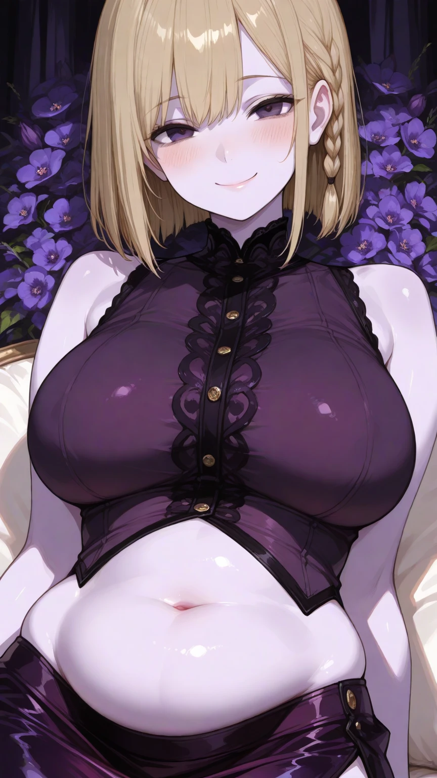 Moe anime illustration、High resolution、A blonde short-haired bitch gal with a voluptuous body that exposes her nipples and genitals、Super mini dress with gorgeous pattern、No panties、The penis is inserted into the vagina、cowgirl sex、Ahegao Smile、super huge breasts、labia majora、Damp with sweat、squatting、Cumshot