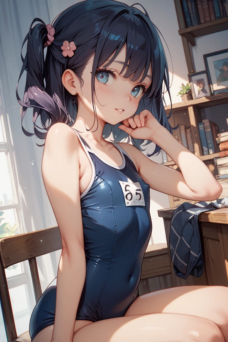 high quality、最high quality、Complete limbs、Ultra-high resolution、Full Finger、Slender beauty、School Swimsuit、Retro、Taisho Romantic style