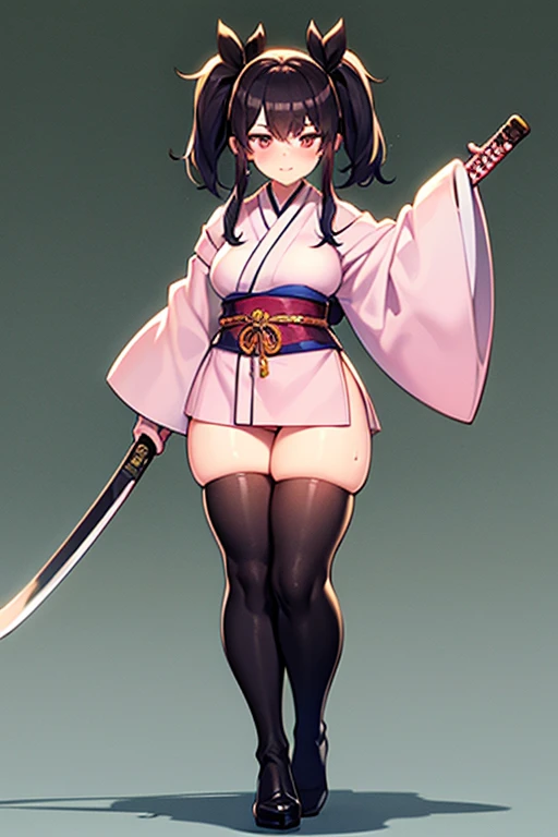 ((The best image quality、the best、1 girl、Drawing in detail))、
Tied hair with a red ribbon、Black hair ponytail、Tiny bangs、Ahoge hanging down in front 1、Flowing back hair、Ribbon visible from the front、
Light purple eyes、Droopy eyes、Red eyeliner、looking at the camera、Big Breastature Woman、tall、
Parted lips、Expressionless、looking at the camera、Big Eyes、Beautiful Eyes、
(classroom、the best lighting、School)、(Micro Skirt:1.5、Panty-visible skirt、Groin:1.5、Waistline、Body lines、A skirt that shows panties、Very short skirt:1.5、Groin、Black Panties 1:1.3、Absolute area、Panties are exposed、Panty shot)、Black jacket、blazer、cardigan、Condom holding、
1 holding a sword:1.5、A sword in a scabbard、Sword behind:1.5、Depiction of the sword:1.5、
Are standing、Pink lighting、
