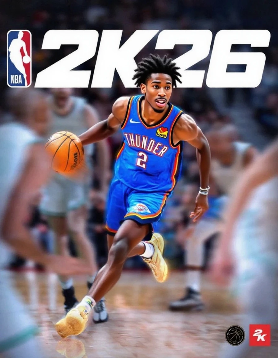 NBA 2k25 cover with Ja Morant no.12 as the cover athlete 