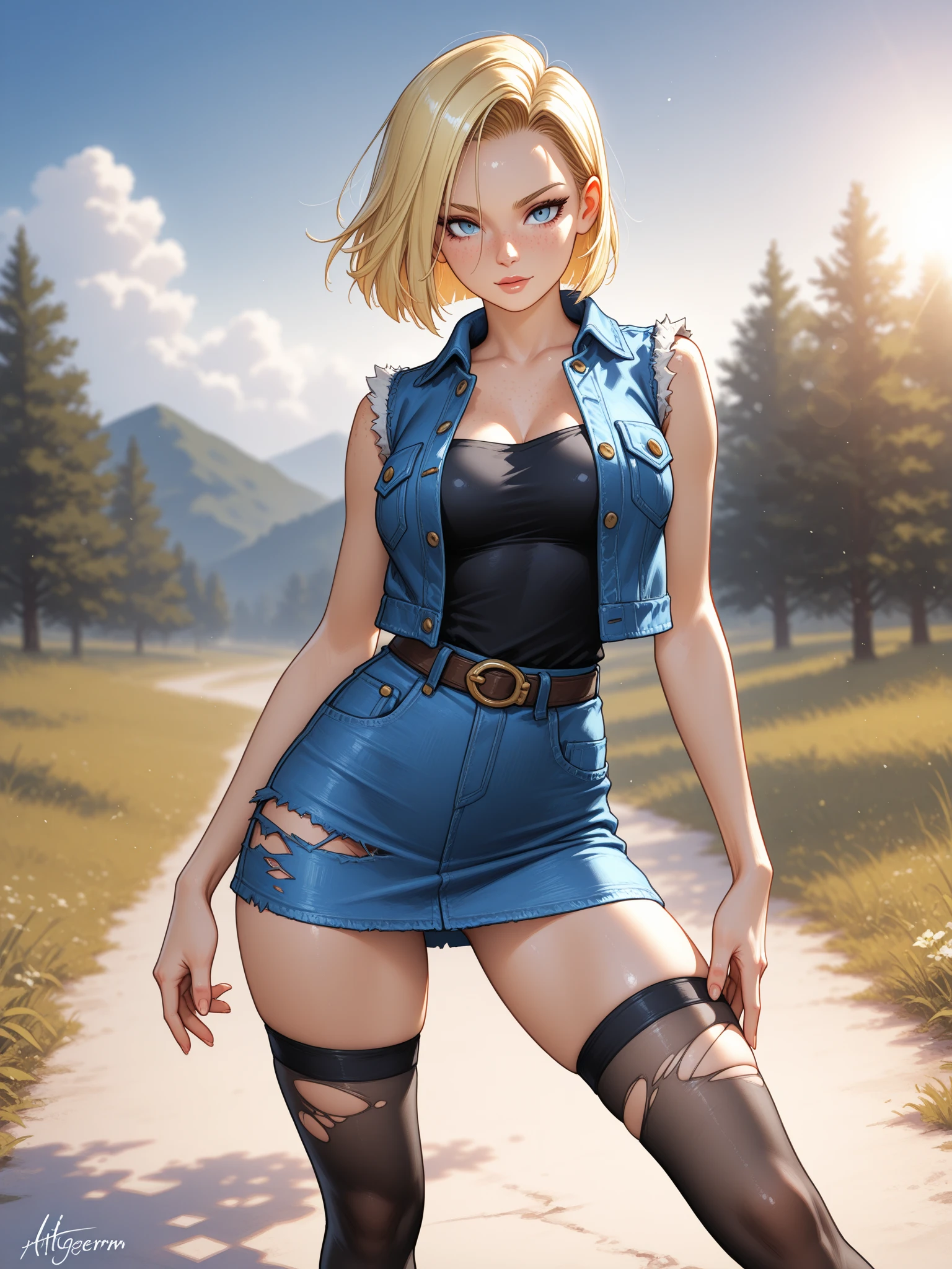 (((Cowgirl Costume))),(((Wear low-waisted denim shorts and short western boots))),(((Wear a western hat))),(((wear a leather belt))),(((Wearing short sleeves, Plaid, front tie shirt))),(((Wear a watch on your wrist))),(((Showing cleavage))),(((Bare inner thighs))),(((Bare arms))),(((Navel exposed))),(((Her hair is blonde))),Beautiful detailed girl, Very detailed目と顔, 緻密でBeautiful Eyes, Very detailedな, High resolution, Highest quality, masterpiece, Very detailed, 8k wallpaper, wonderful, finely, Highest quality,One girl,(((Basement at night:1.5))),(((Standing in front of a wooden wall:1.5))),Beautiful Eyes,((Drunk face:1.2)),Open your mouth