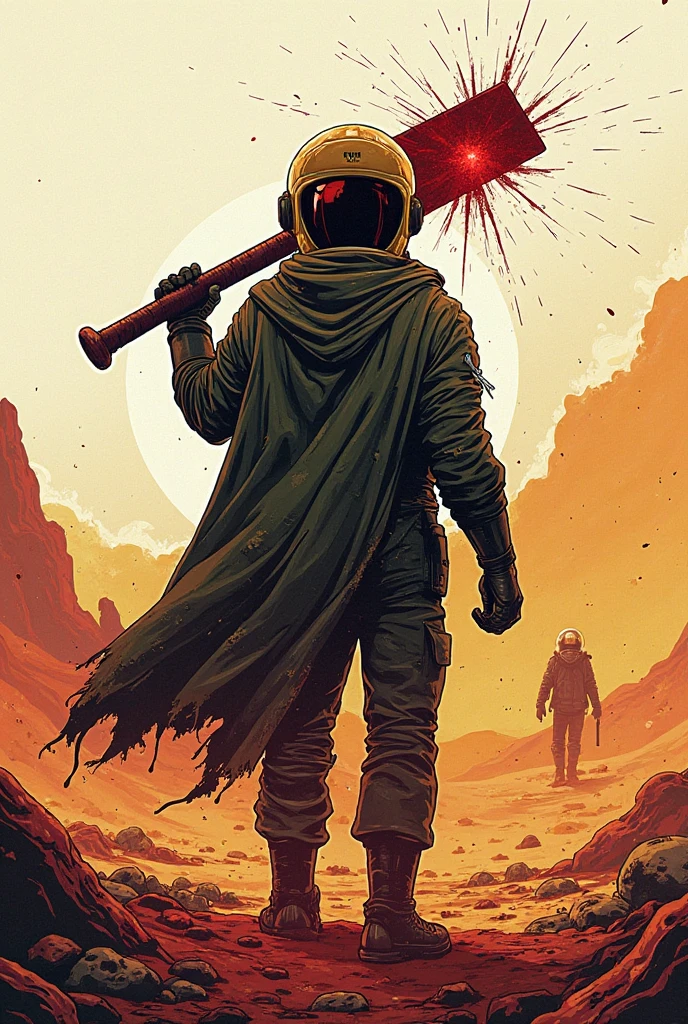score_9, score_8_up, score_7_up, score_6_up, score_5_up, score_4_up, source_cartoon, BREAK, a woman in a miltary flight suit stands alone in an empty mess hall, debris, damage, science fiction, blood splatter, emergency lighting,