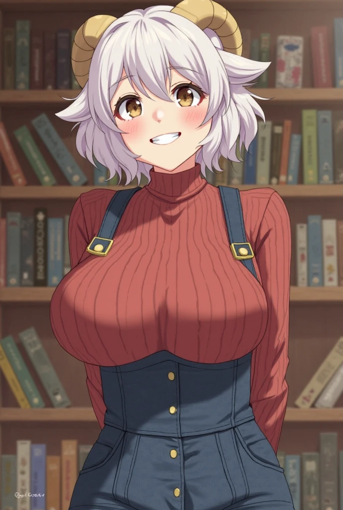 masutepiece, excellent, (Office: 1.8), Ultra-high-definition CG rendering, Standing, 1 Royal Sister, angry, Woman with short tanned hair, layered dress, Hands folded at the waist, Illustration, Wide-angle panorama,bbw、huge-breasted、A big smile