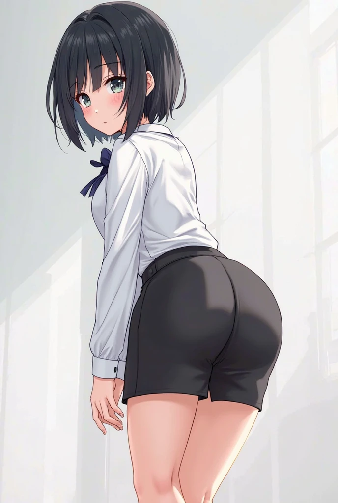 Anime girl with long hair and skirt standing in front of a wall,(show your butt hole: 1.5),(stick out butt: 1.3), Lit from behind, Bend your body, thick, , Beautiful anime girl crouching, (software) Safe at Work, [ 4k digital art ]!!, shikamimi, Thick tail, Anime girl in maid outfit, Butt, lower angle(Hands on hips),(masterpiece), (One serious civil service commissioner: 1.3), (Super thick and plump body: 1.3), (巨大な胸とButt)), (Small Head: 1.2), (Very small uniform)), (Shiny skin: 1.2), (A speech while crouching in the stands in the schoolyard in the morning)), {fat},1boy, penis, doggystyle, from behind, spreadassms, chubby body, fat body, short,ultra detailed, masterpiece, best quality, blush, a woman, rolling eyes, open mouth, school girl, wearing , wearing glasses, classroom, sunset, light particles, hdr, brown grey hair, midium wavy hair, shiny hair, bang, single braid, clear grey eyes, Smiling Kiss, Tongue Out, アニメ ,orgasm face, sexual climax, bitch, back shot, back view, low angle, from below, back view, arched back, looking back, all fours, chubby body, BIG ASS , saliva, BBW, slender waist, anal, seiza, hands on head,white eyes, Hand Drawn, Showing Ass, Bobcut, Knee socks, (Super thick and plump body: 1.3), Butt sticking out, Close your legs, seiza, spread legs, pleated skirt, Stretch your arms back, long pleated skirt, Buttがみえない, Buttが隠れる, Arms folded behind back, Super big butt, Awesome numbness , Plump , Chubby, Butt sticking out,