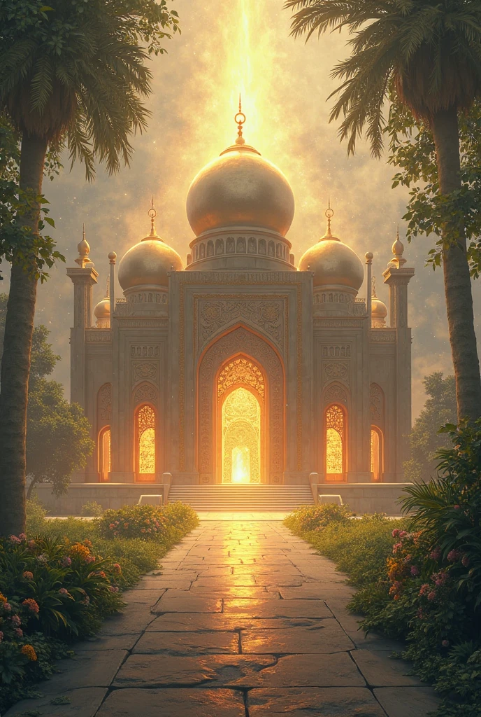(photorealism:1.2), sikh temple on galaxy world