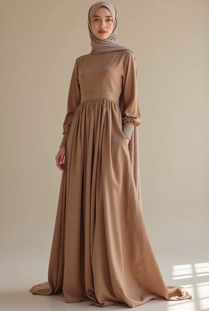 **“Create a collection of clothing for Muslim women in a classic style, where every detail will emphasize elegance and sophistication. At the heart of the design are modest and sophisticated silhouettes, focus on length and closed lines. Use soft, draping fabrics, such as silk, satin or soft cotton, that will smoothly hug the figure, without emphasizing the shapes, but creating a feminine and majestic look.

The color palette should include noble, calm shades: Deep blue, emerald, Powdery pink, vinous, beige and black. Complement them with sophisticated details: delicate embroidery in tone, graceful lace, neat buttons made of pearl or mother-of-pearl. Consider adding exquisite straps or belts, that will give the look completeness.

Pay special attention to the design of headwear and scarves – they should harmoniously blend with the other elements of clothing, emphasizing modesty and style. Think of your models as the embodiment of modernity and tradition, combined into unique, practical and beautiful looks for everyday life, work and special occasions.”**