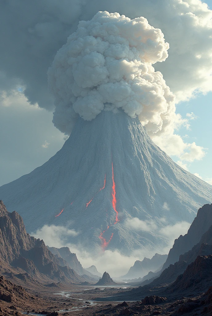 volcanoes，Volcano landscape 4K Ultra HD, 超高分辨率, (Photorealistic: 1.4), Best quality，Masterpiece，