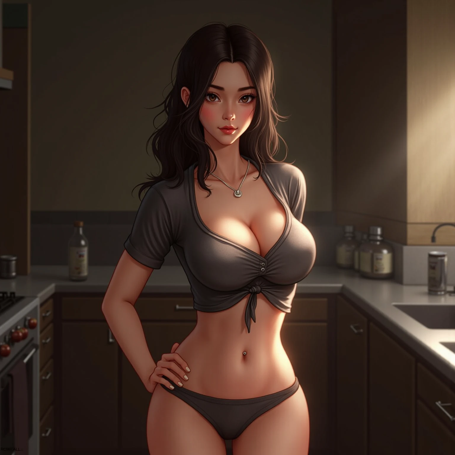 Young Indian girl of 10 years old, in kitchen, wearring lingerie, naked, sweaty body ,sexy, 、Perfect Anatomy, Centered, near perfect, Dynamic, Very detailed, Smooth and sharp focus, Full body shot, 8K, masterpiece, Fine details, Rich colors, Intricate details