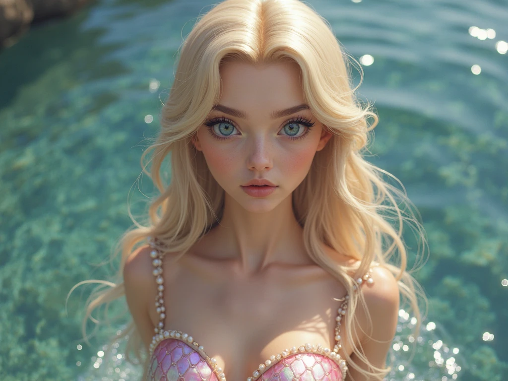 twin braids，Sexy eyes，,1Barbie doll excitement，Large and sagging breasts，Wet (((White liquid))), naked