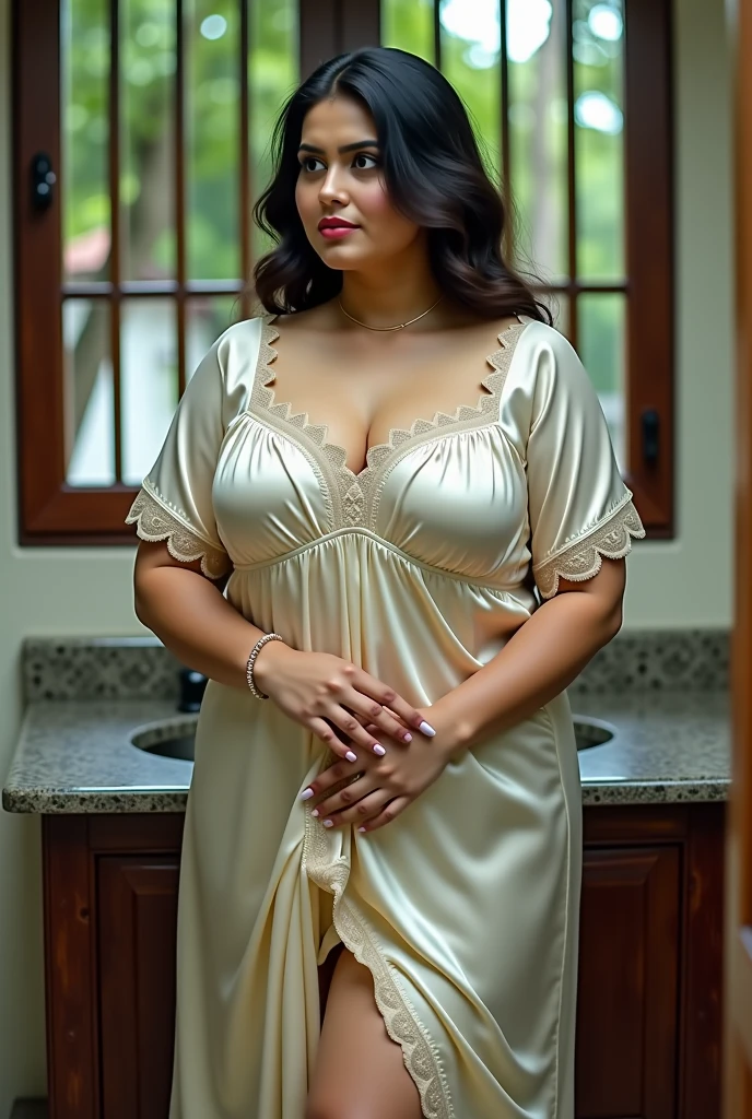 Day scene, full body photo of a plus sized 45 year old indian with a man from top view, (Masterpiece, Best Quality, High Resolution), bed room Background, (cum Splash on face, cum Splash on her face, Splash of cum, cum Splash), Sweet plus sized 45 year old indian female actress with a man, hour glass body red lips, blue colour fully transparent gown, lightly makeup,ultra realistic, realistic, look at viewer (cinematic:1.3), intricate details, (ArtStation:1.2) Naked