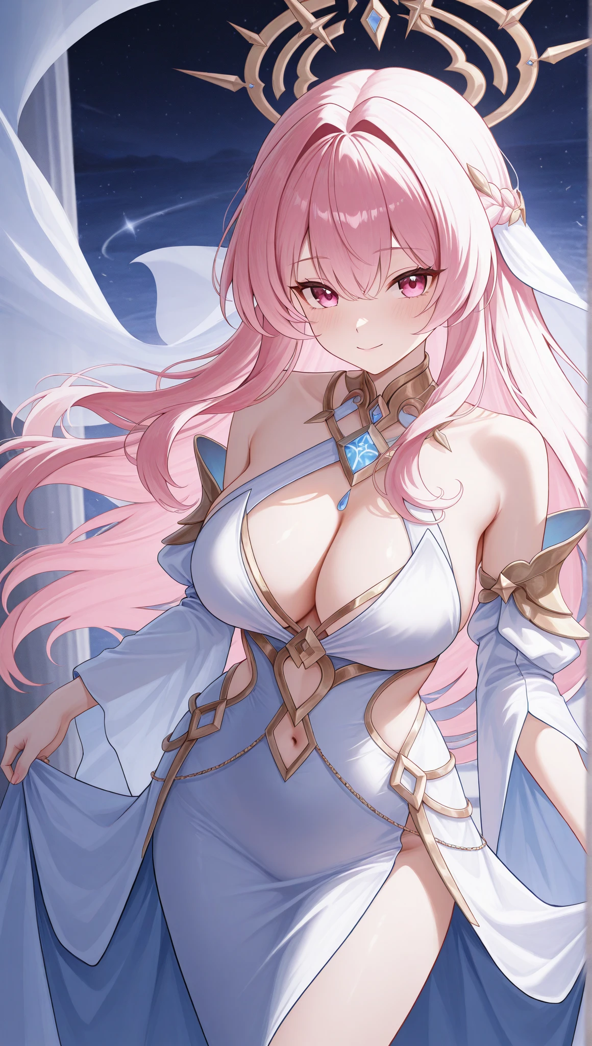 1 woman、Radiant hair、fluffy and soft hair、Sparkling eyes、爆乳、Too large breasts、Seductive breasts、Sheer underwear、Tiara of the Goddess、goddess god々Feeling、lace cape、aquamarine choker、Castle Room、Long Lace Bale、Ruffles and ribbons、A smile、The upper part of the body、 A glowing wand made of crystal.、Wings encrusted with aquamarine、A benevolent look、Eternal brilliance、Too large breasts、爆乳、puffy chest、Cinderella's Castle、Navel Ejection、I can see my nipples