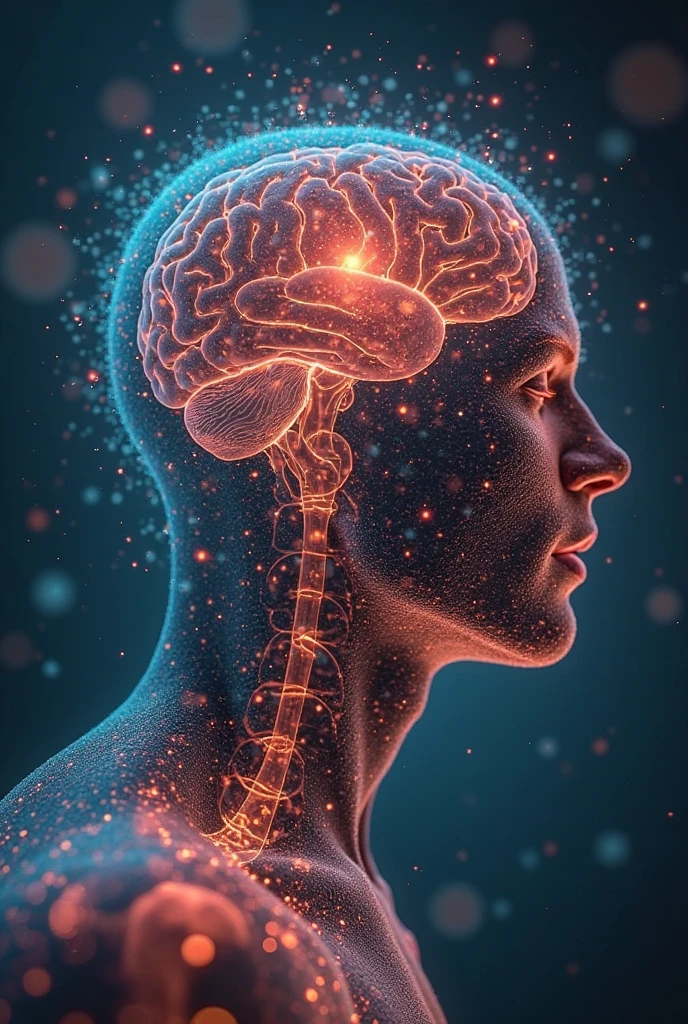 Create a label of concentrating brain