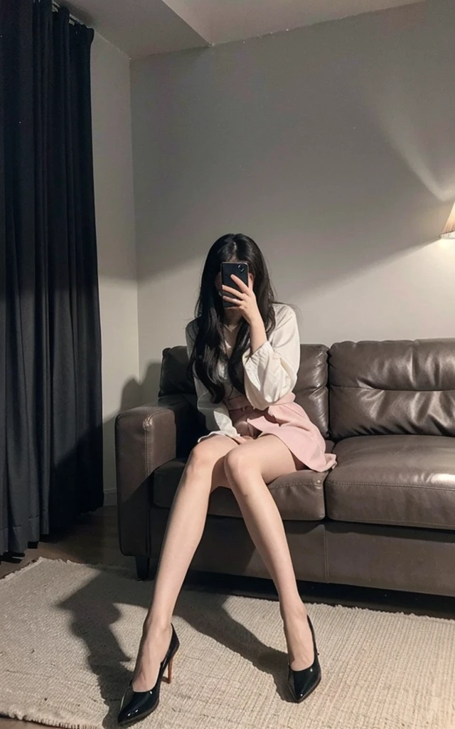 Still covering his face,holding a cell phone,1 woman, Aodai, photo art, (flower:1.2), Great photo with beautiful saturation, ultra high resolution,(realistic:1.4)),deep shadows,(best quality, masterpiece), pale skin, dimly lit, shade, Panic, blush, very detailed, thin, BREAK Depth of field, film grain, wrinkled skin,knee, (whole body:1.2), masterpiece,ultra realistic,32K,very detailed CG Unity 8k 벽지, best quality