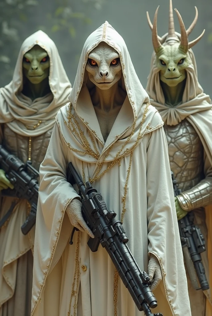 Best image quality, masterpiece, aliens in fancy clothes covered in snow, expressionless, classic kingdom background covered in snow, detailed skin expression, detailed image texture, brutal, grotesque, horror, eerie atmosphere (not AI image), cloudy weather