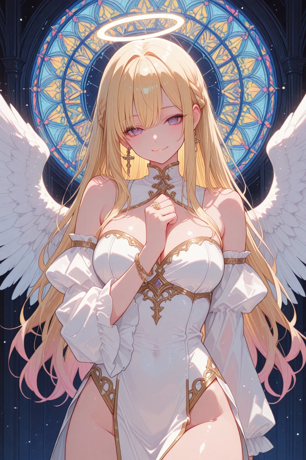 1 girl,angle,halo,wing <lora:depth:1.2>