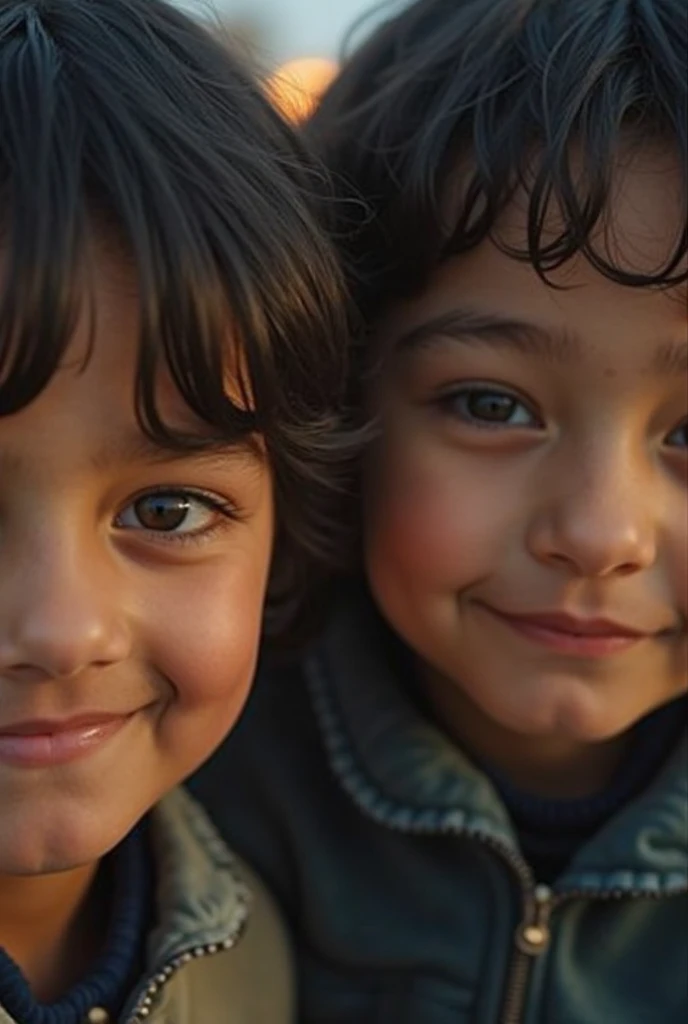 2024 New York City, children playing in the streets, detailed portrait, beautiful detailed eyes, beautiful detailed lips, extremely detailed face, long eyelashes, vintage, antique, sepia-toned, warm lighting, nostalgic, cinematic, film grain, intricate details, atmospheric, high quality, photorealistic, 8k, masterpiece