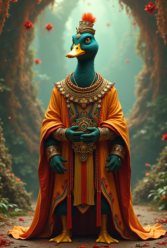 Draw vishnu with a duck head
