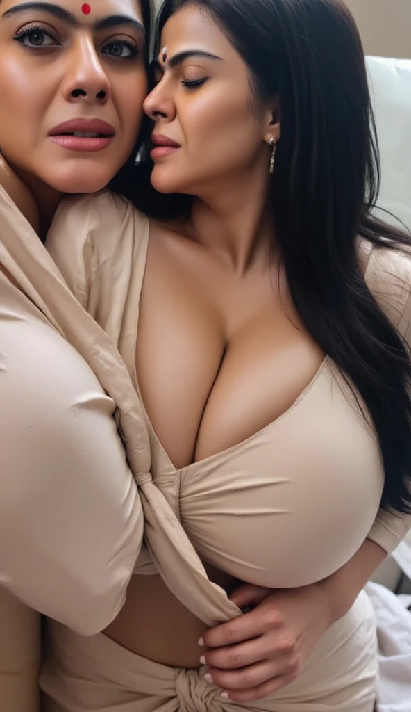 Full body、top-quality,((Two Japanese women caressing each other、Two young beautiful women caressing each other))、Looking at the camera、a short bob、short-cut、((Wearing white knitwear、Panties are out of place, Lower body only))、(((The shape of wet genitals is clearly visible.......)))、medium breasts、Detailed skin、no-makeup、Transcendent beauty、Bare legged、wear a white knit with a collar、Thin woman、I love men、Sensational、Glamorous body、want me 、Cowboy Shot、Bright bedroom、Professional Writing、blushed face、Fashion Model Posing、Keep it cute、I like to be licked、((bend knees and legs wide open))、Face seeking a man、hiquality.((NSFW)). Short hair.Transcendent beauty.2 Japanese 28 years old.((full of sweat)).Pulling up the knitwear.((White knitwear.)).on the bed.((Two girls trembling with sexual climax)).Amazing Ahegao.((Small, pointed breast.small areola)).((wide open legs.knees up)),light skinned,colorful underwear top and bottom,. Cowgirl, (Woman on top,)、Mouth open、Drooling from the mouth、the kiss、