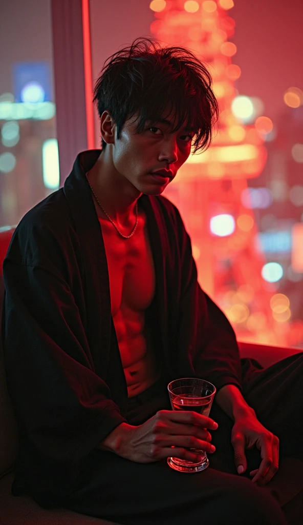1boy、Photo Quality、Cute handsome man、Mash Hair、Japanese male, 、Completely naked、Full nudity、erection、Huge penis、Highest quality、Realistic、beautiful、Lots of bottled beer、bottle wine、Surrounded by whiskey bottles、Inside the apartment、Candle flame、A wall full of canned beer
